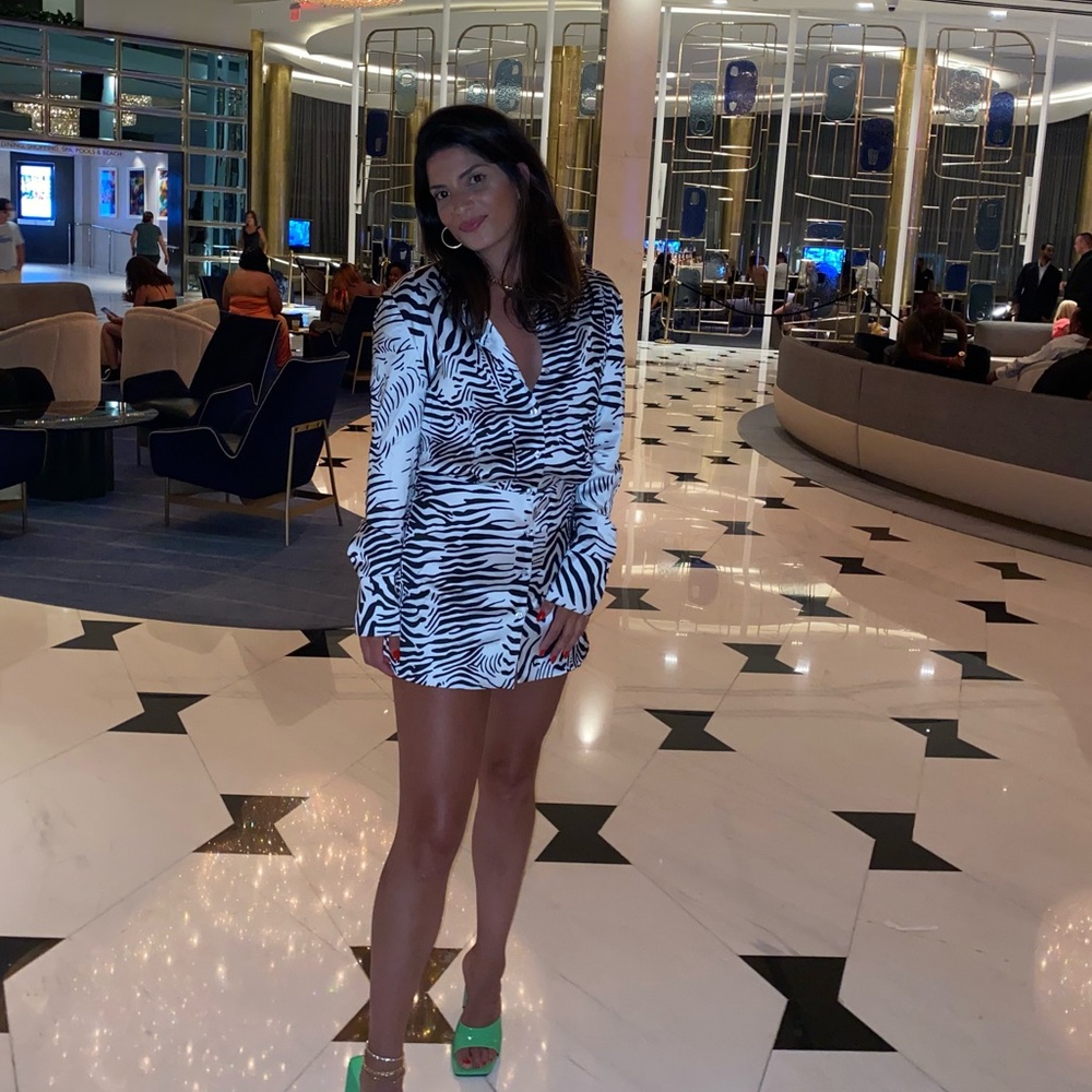 Princess Polly zebra dress